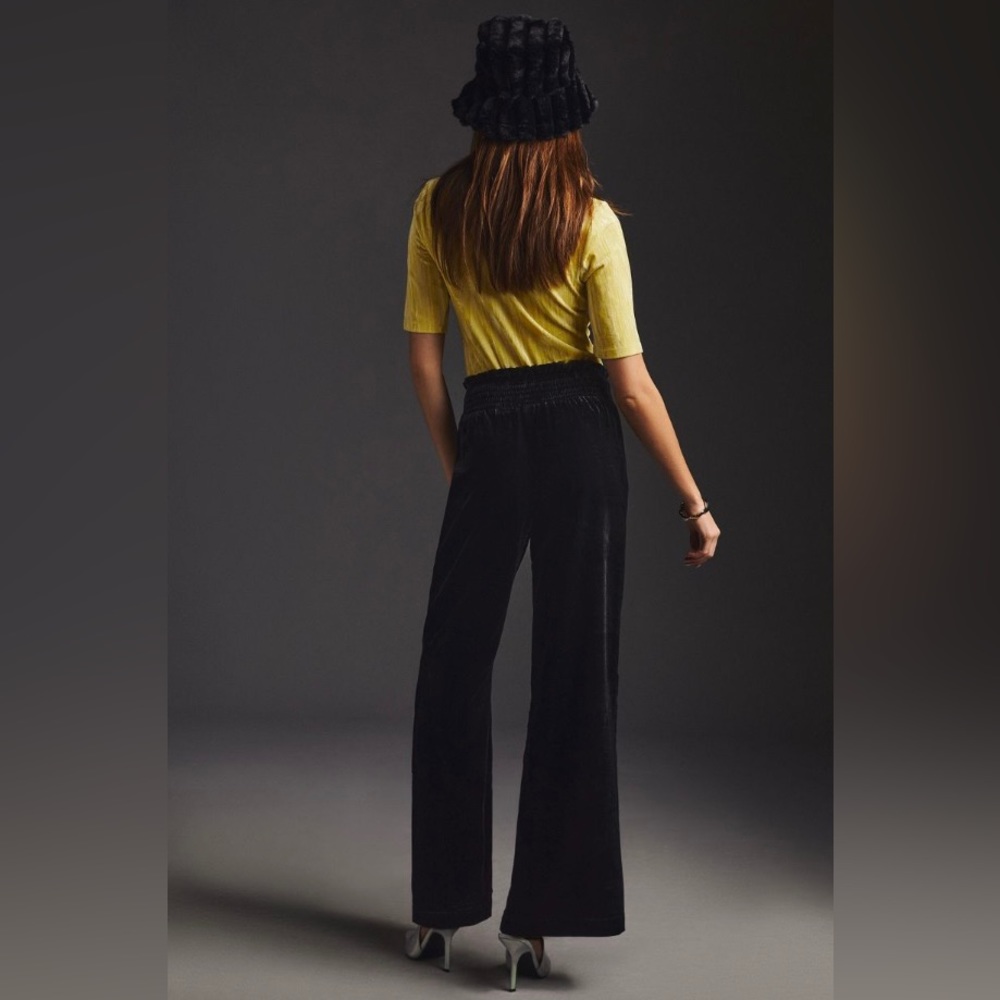 *HOST PICK* Anthropologie Maeve Wide Leg Velvet Pants 🖤 - Picture 4 of 7